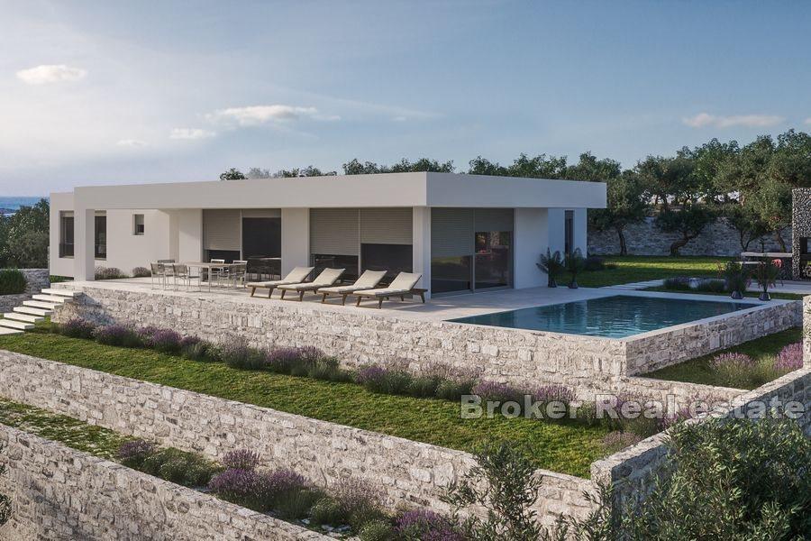 Villa mit Pool und Meerblick
