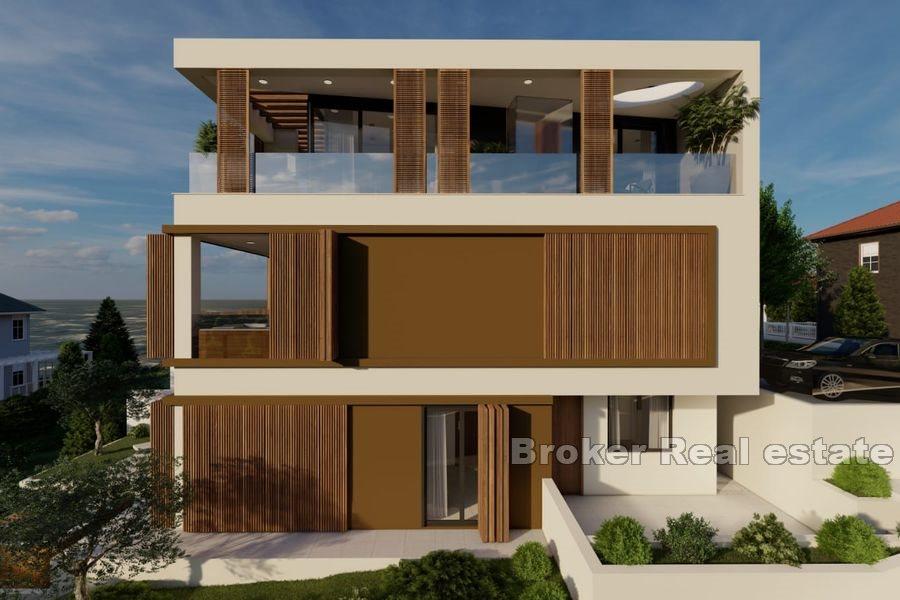 Nově postavené apartmány s výhledem na moře