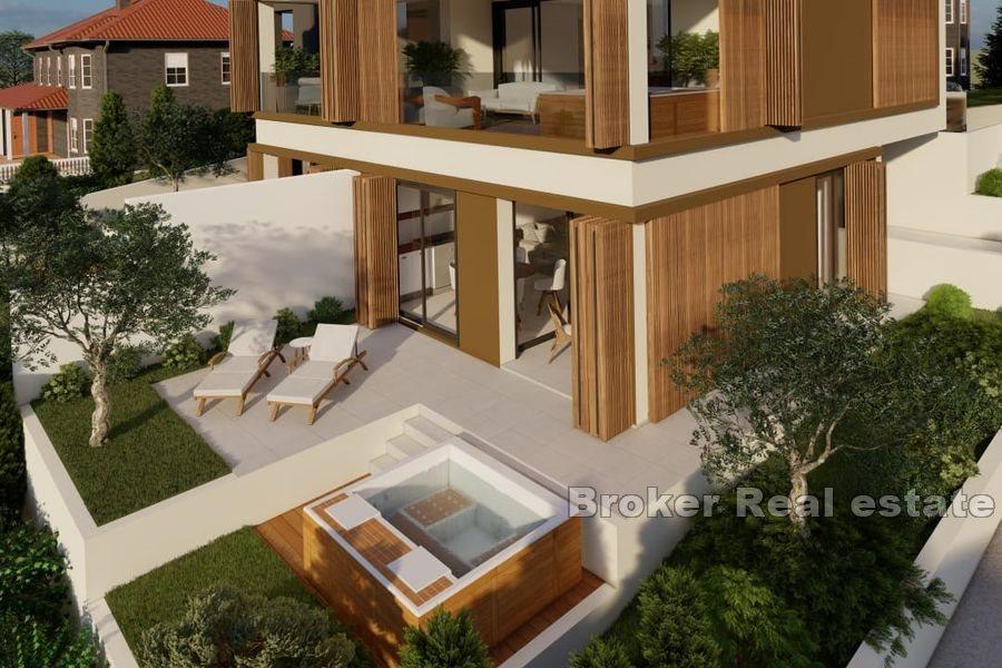 Nově postavené apartmány s výhledem na moře