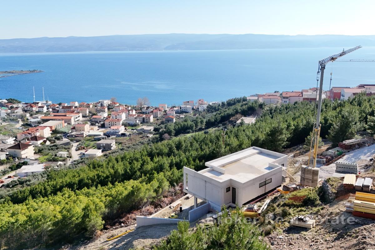 Villa im Bau mit Meerblick