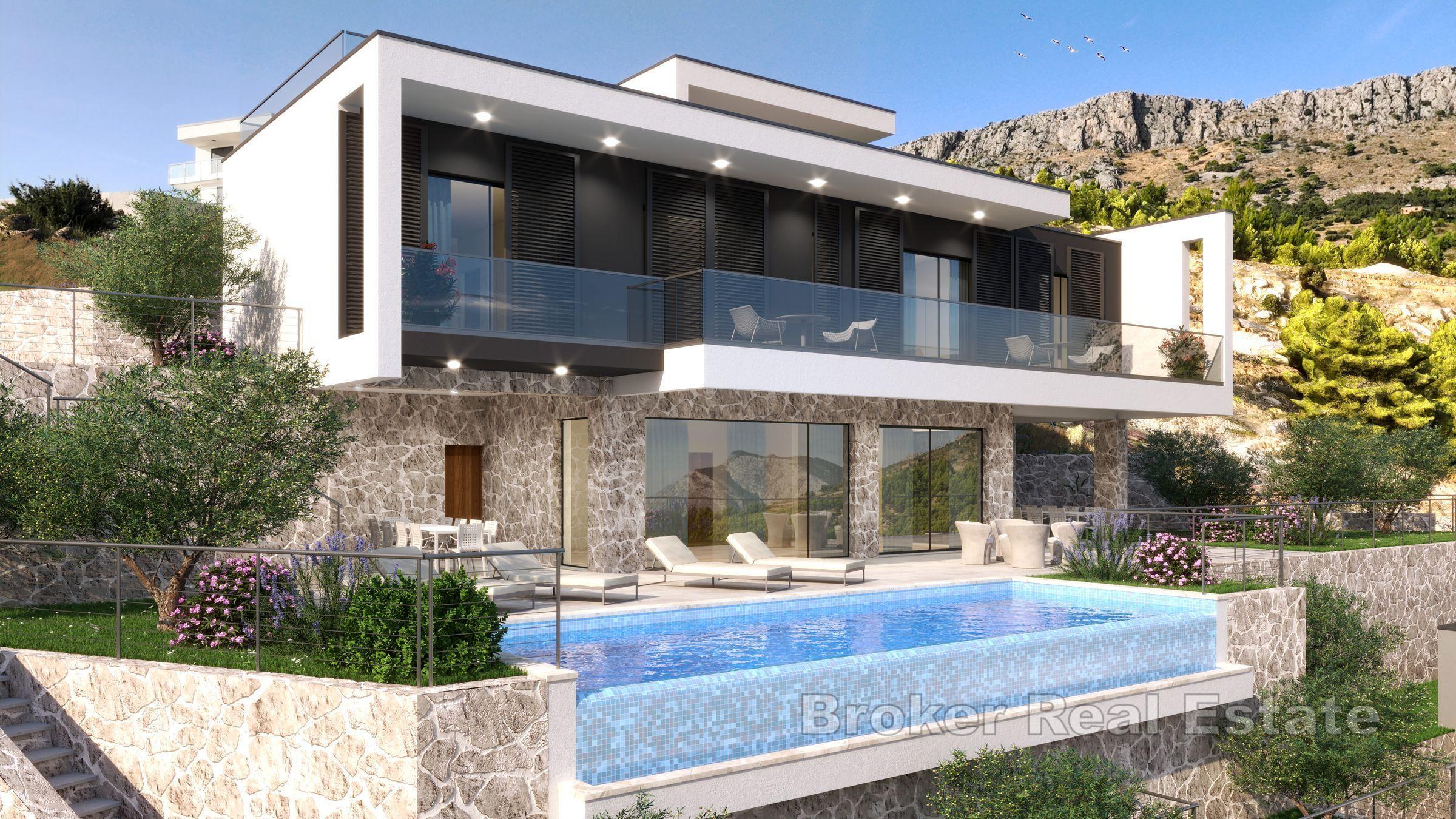 Luxusvilla mit Panoramablick auf das Meer
