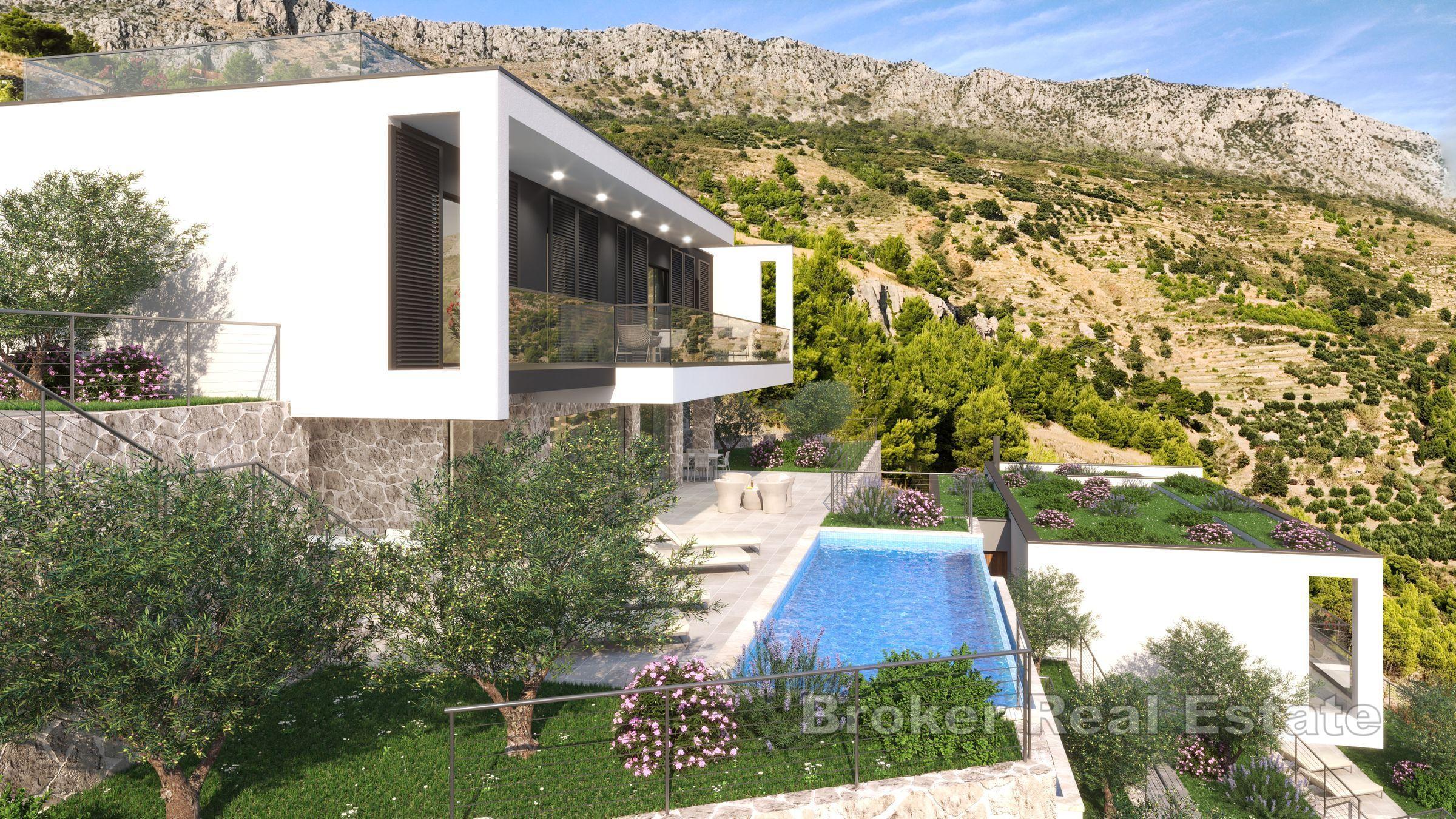 Luxusvilla mit Panoramablick auf das Meer