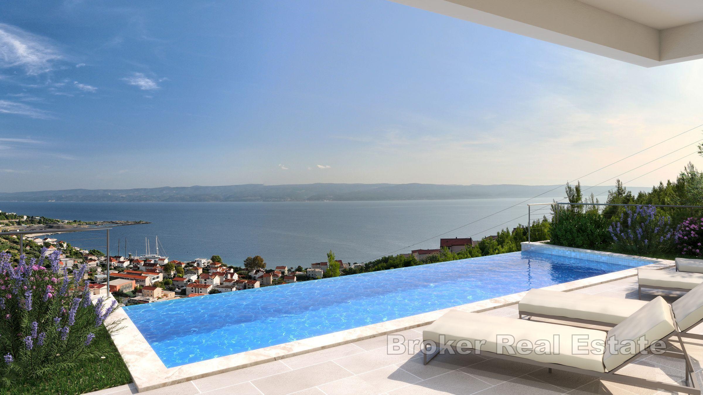 Luxusvilla mit Panoramablick auf das Meer