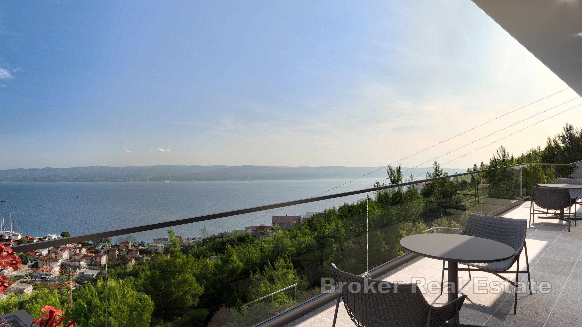 Luxusvilla mit Panoramablick auf das Meer