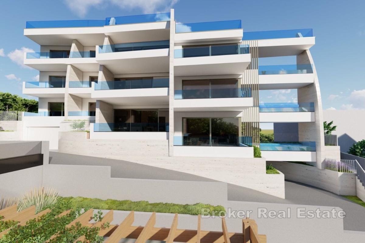 Apartment mit Pool und Meerblick