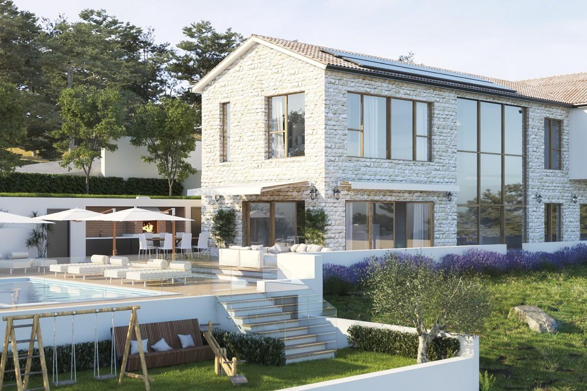 Résidence de luxe avec piscine et jardin