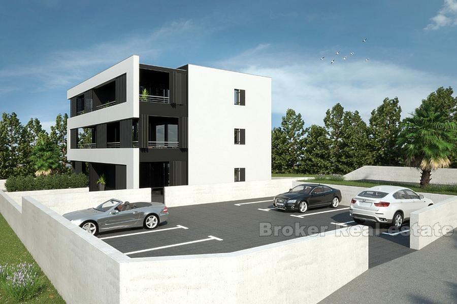 Nově postavené apartmány s výhledem na moře, na prodej