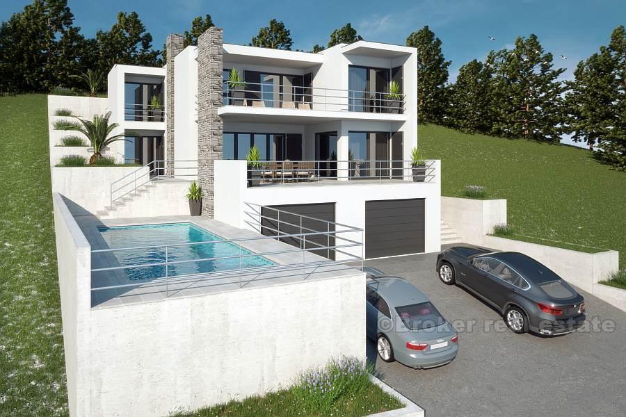 Moderne villa i første rad til sjø, til salgs