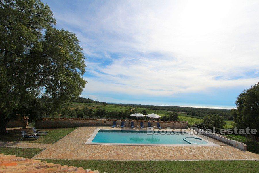 Houses with a pool on a large land plot