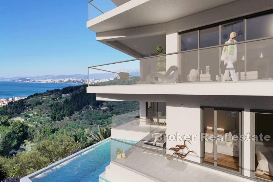 Villa mit Pool und Meerblick