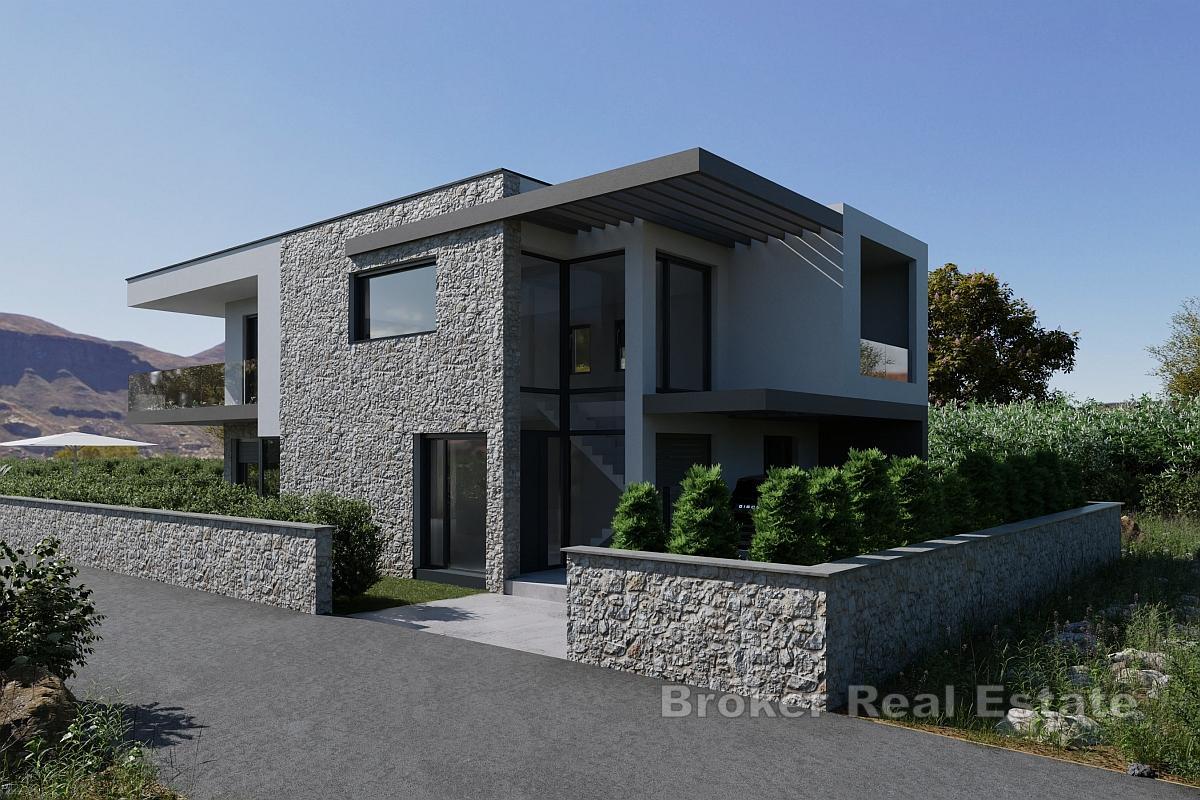 Villa en construction – première rangée de la mer