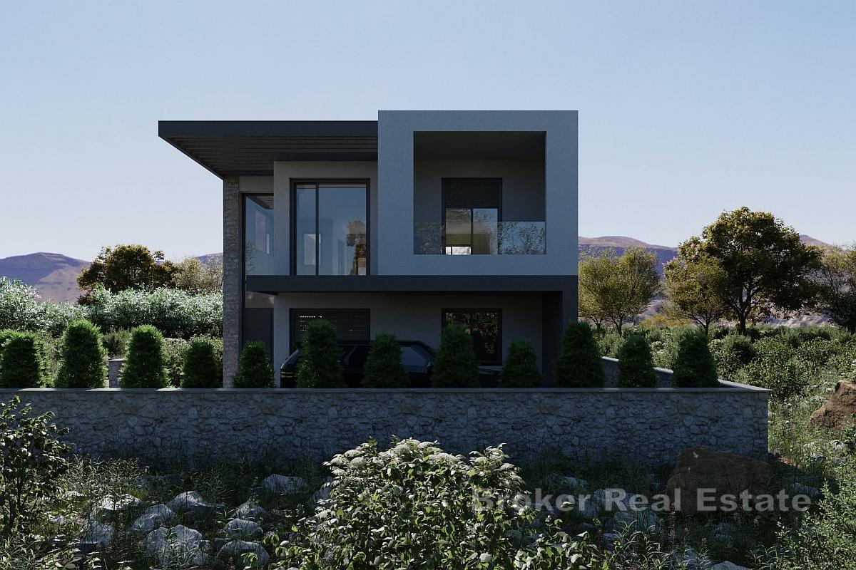 Villa en construction – première rangée de la mer