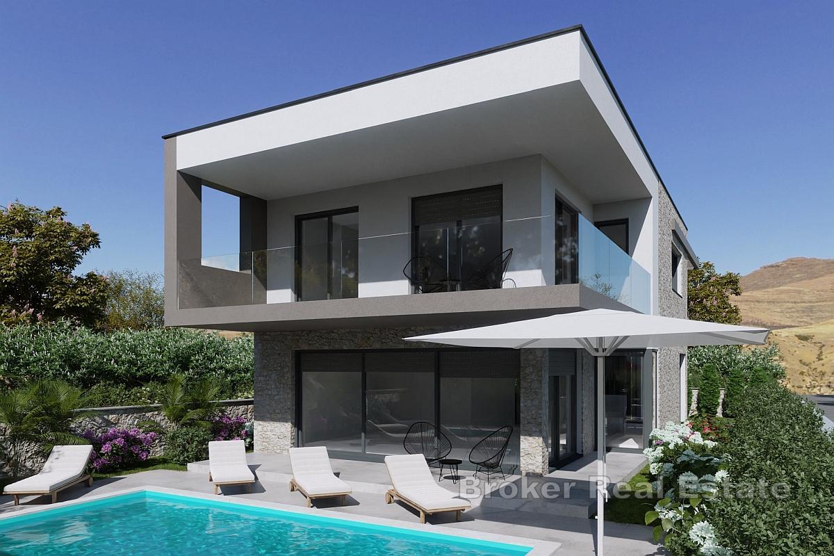 Villa en construction – première rangée de la mer