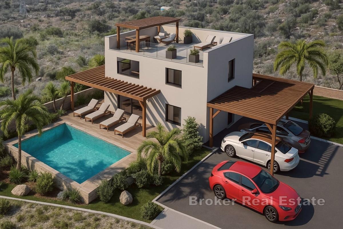Villa en construction, proche de la mer
