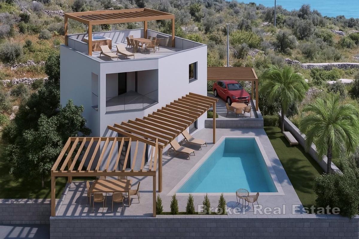 Villa en construction, proche de la mer