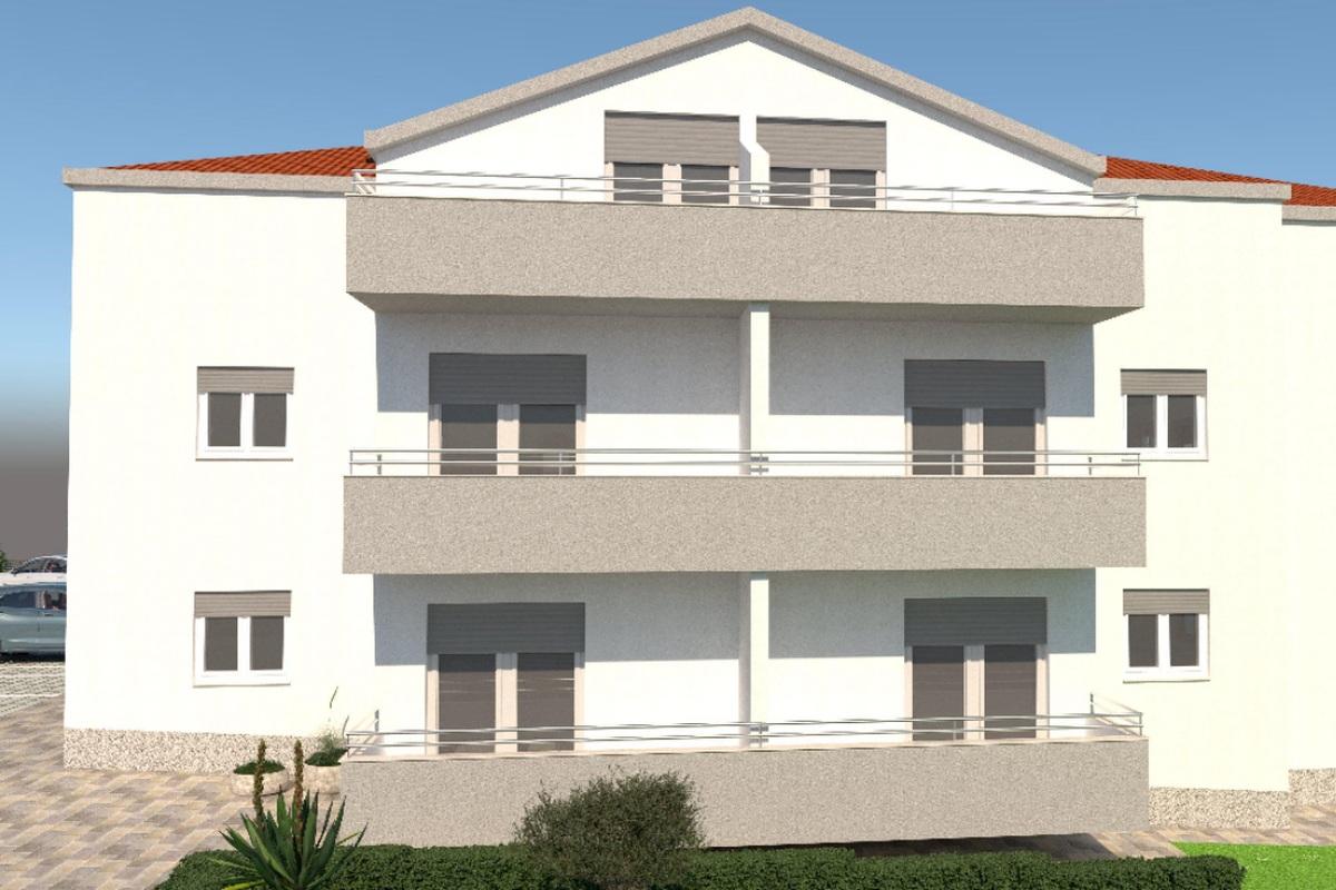 Wohnung in einem brandneuen Gebäude mit Meerblick