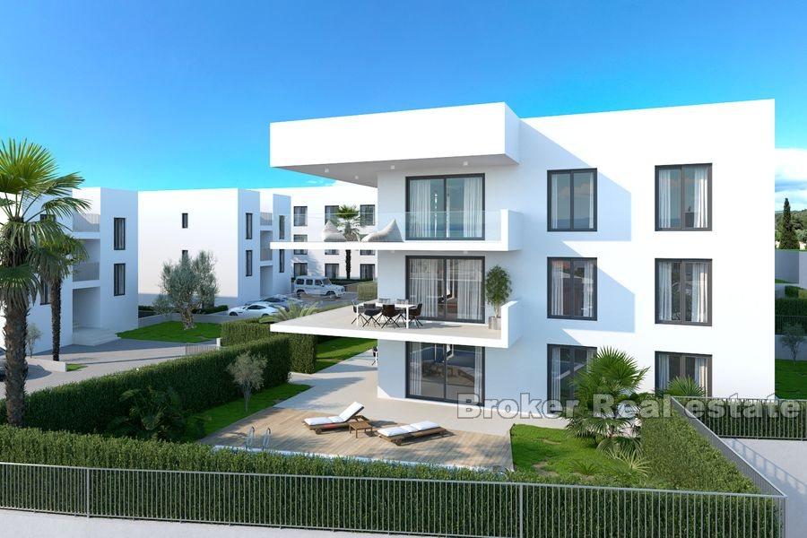Moderní apartmány s bazénem