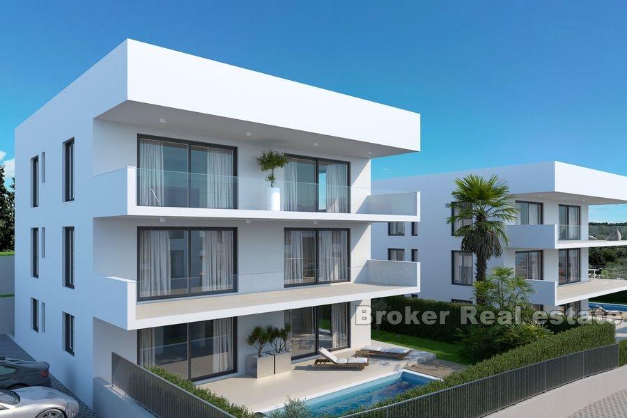 Moderní apartmány s bazénem