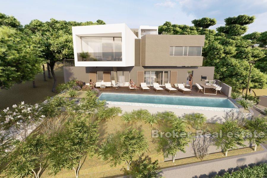 Moderní vila s panoramatickým výhledem na moře