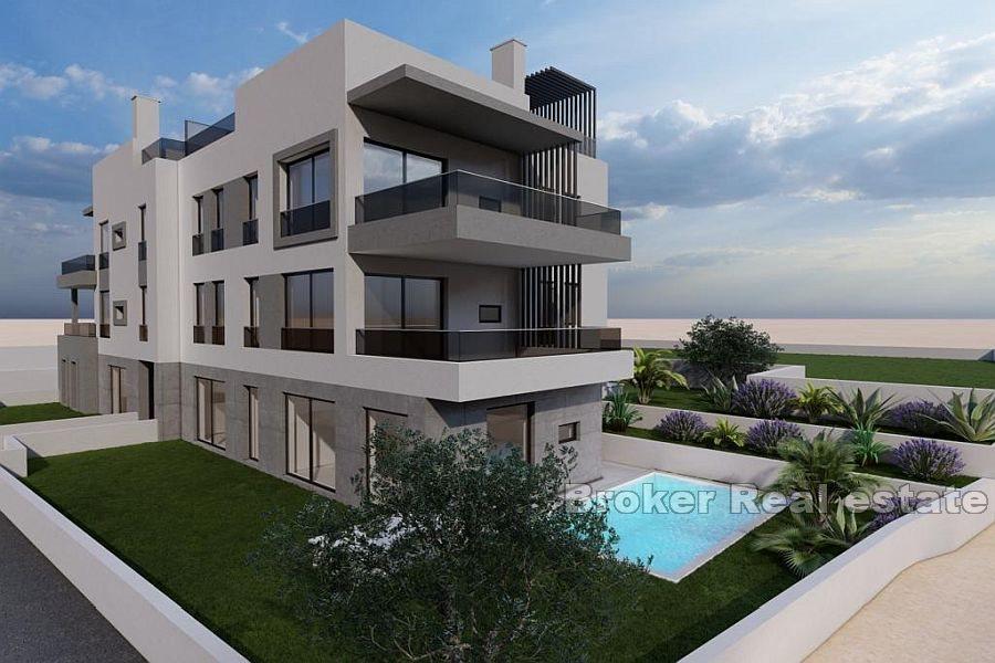 Modern apartments with private pools