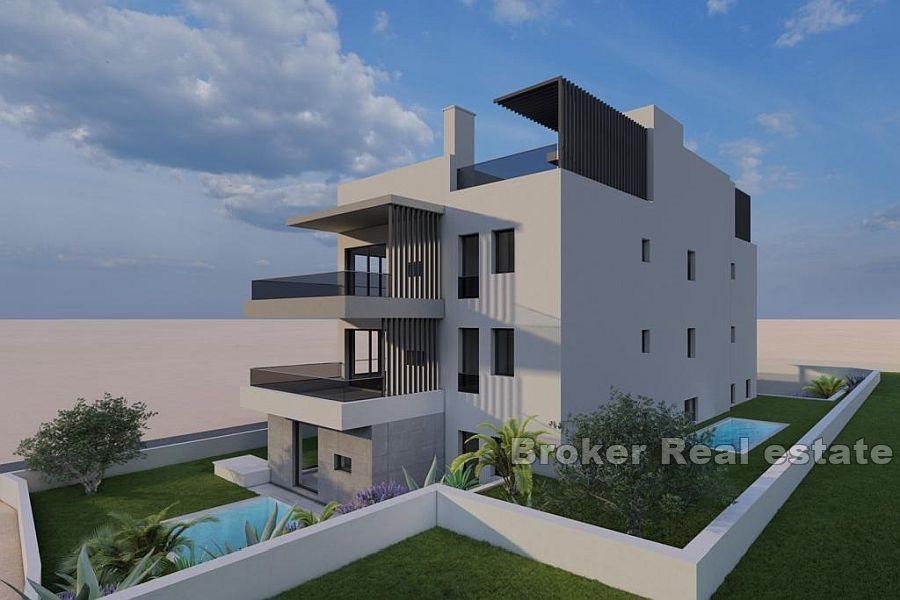 Modern apartments with private pools