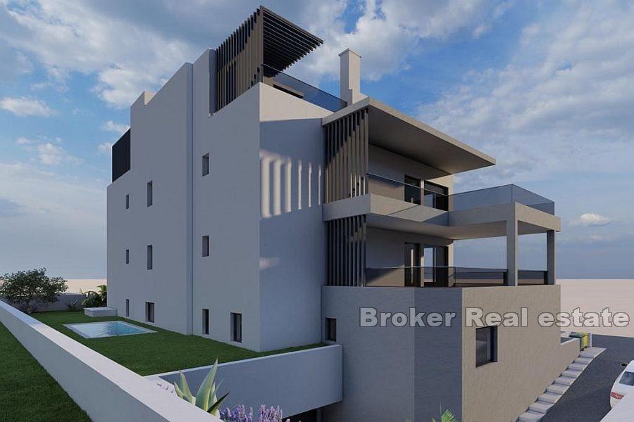 Modern apartments with private pools