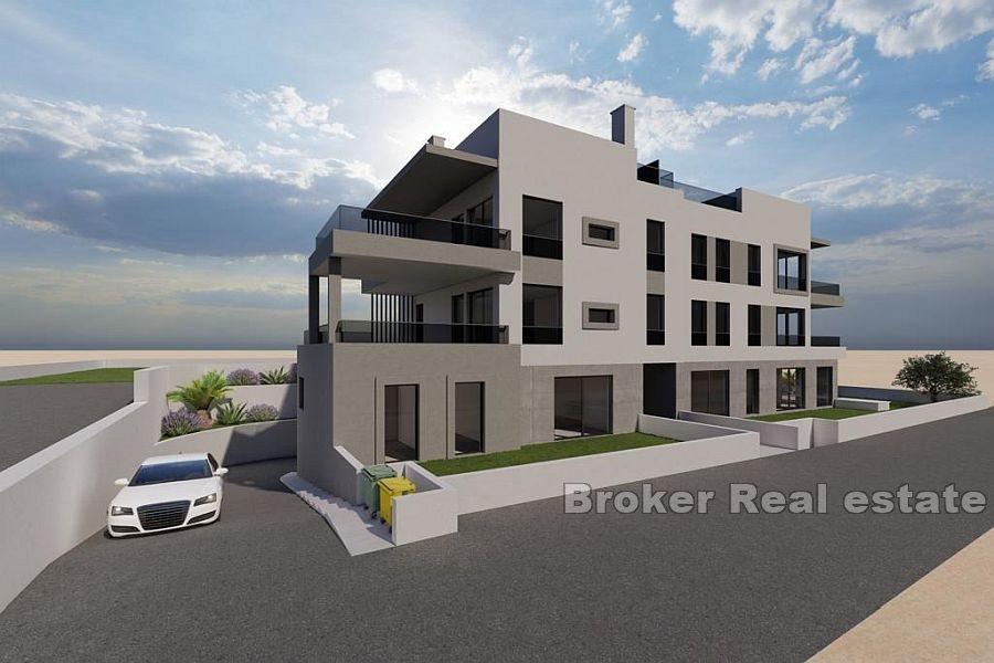 Modern apartments with private pools