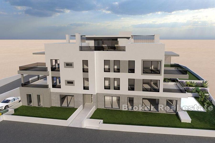 Modern apartments with private pools