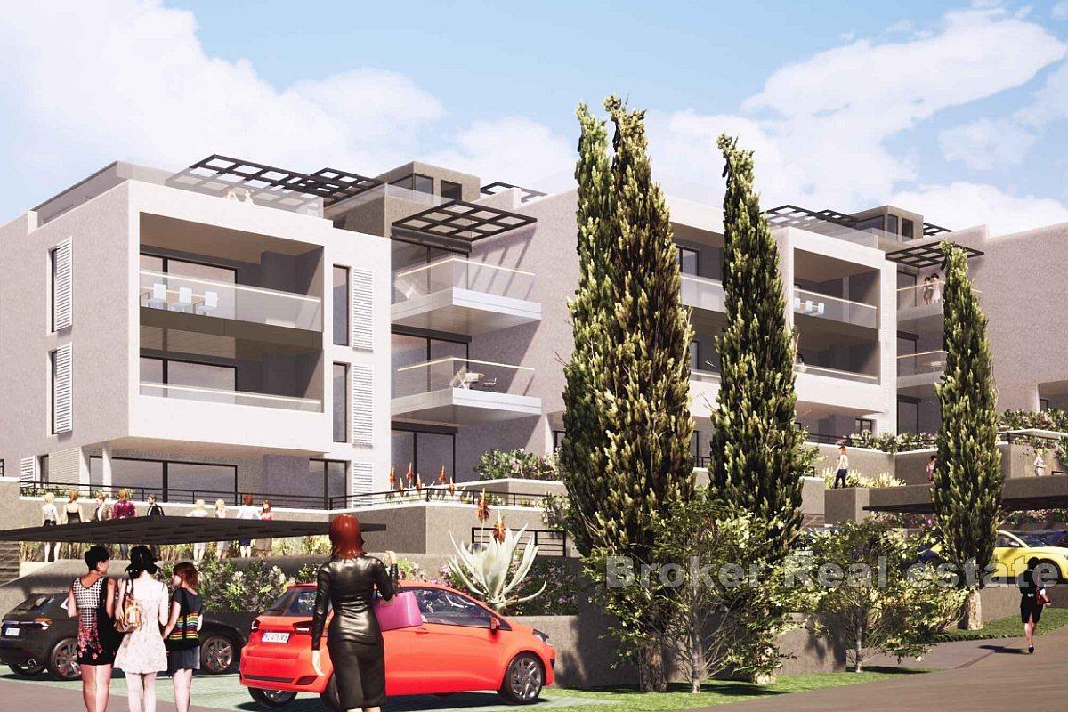 Wohnung in einem Neubau mit Garten