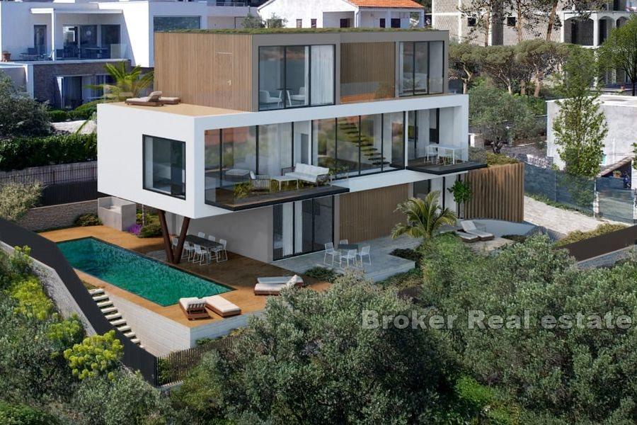 Bella villa con piscina e vista mare