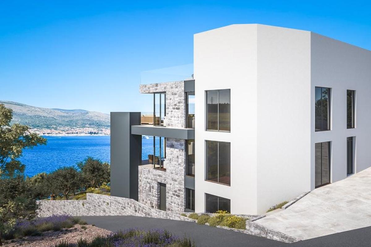 Mimořádný dvoupatrový penthouse s prostornou terasou u moře
