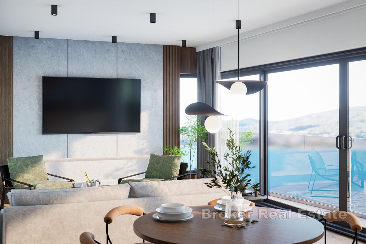Penthouse apartmán v komplexu v první řadě u moře