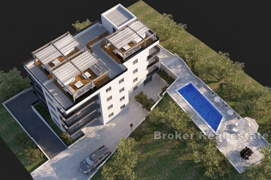 Graziosi appartamenti con piscina e vista mare