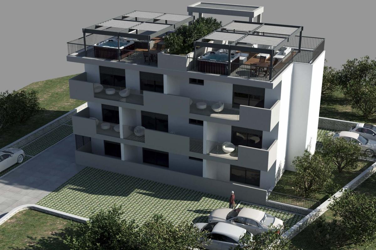Moderne Penthouse-Wohnung mit Meerblick