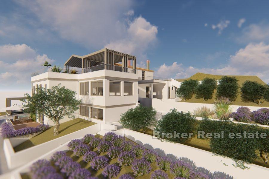 Eine Villa mit Meerblick
