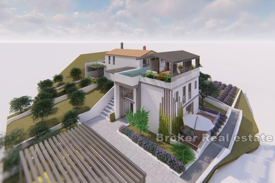 Eine Villa mit Meerblick