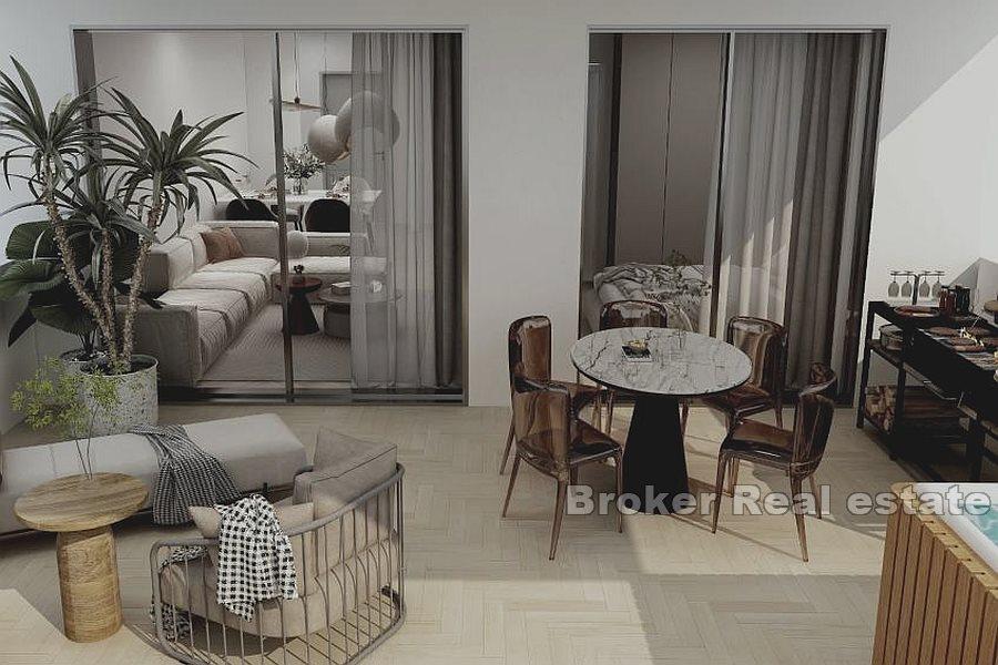 Luxurious one-bedroom apartment with a sea view
