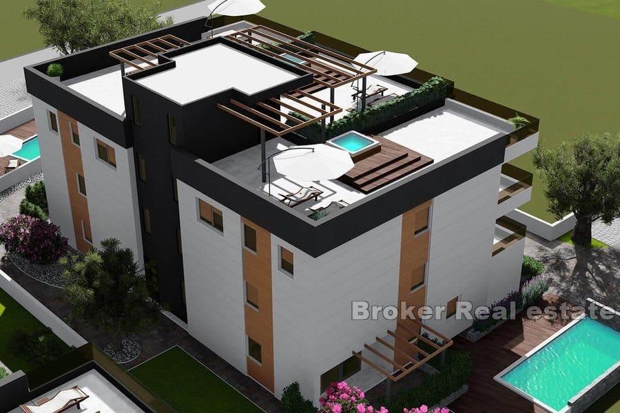 Moderní apartmány s výhledem na moře