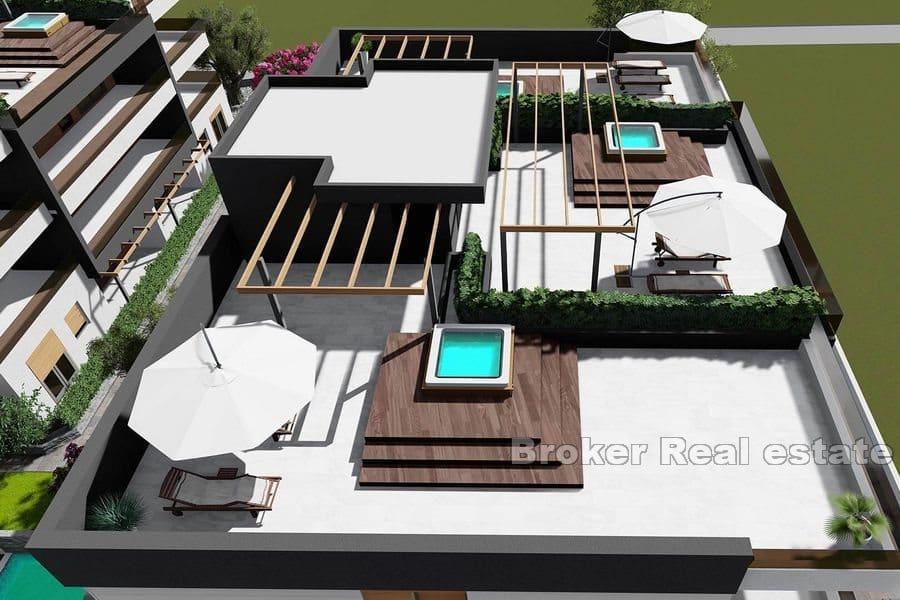 Moderní apartmány s výhledem na moře