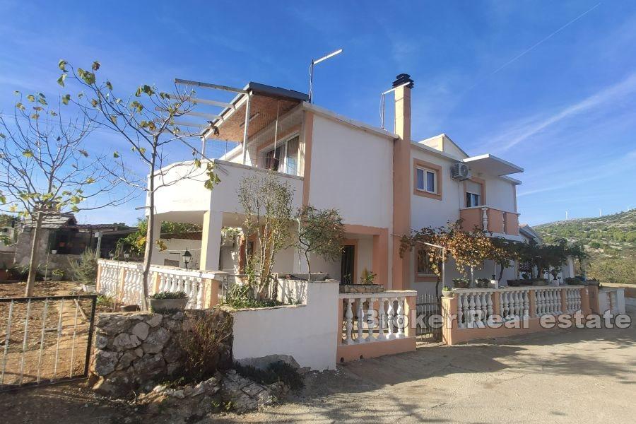 Family house with a yard
