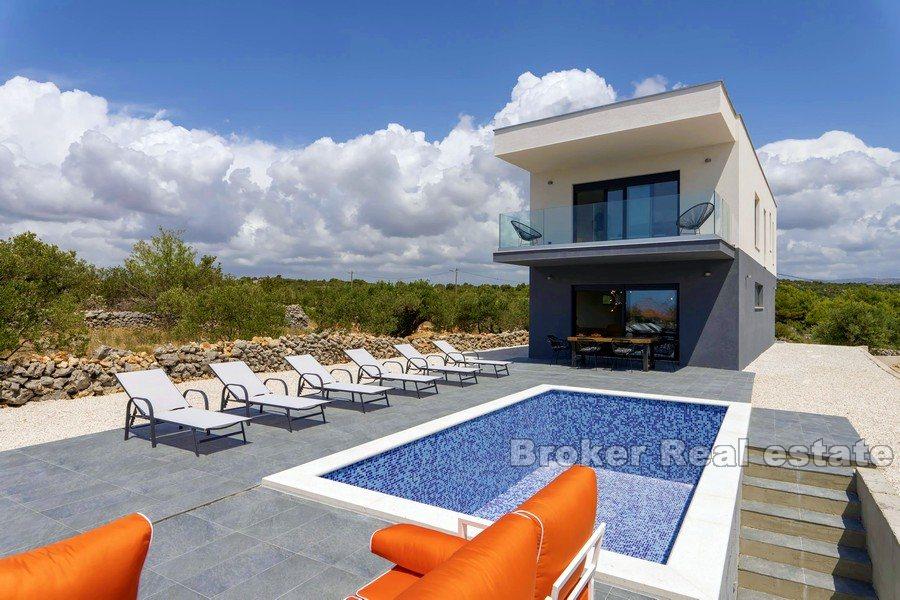 Modern villa with panoramic view