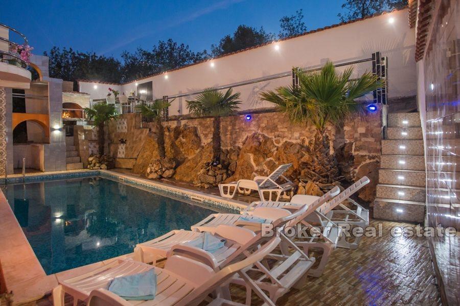 Apartment house with pool