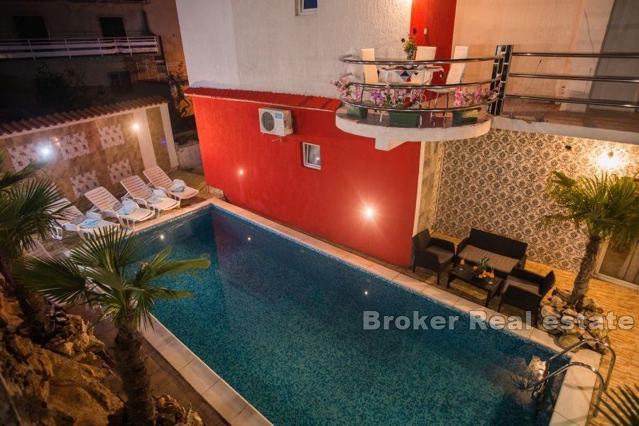 Apartment house with pool