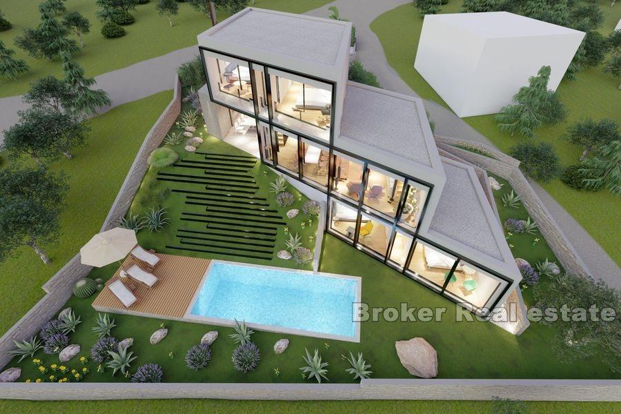 Modern villa with panoramic view