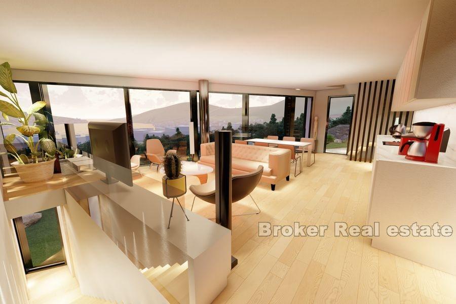 Modern villa with panoramic view