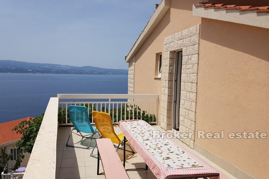 Apartment house with open sea view