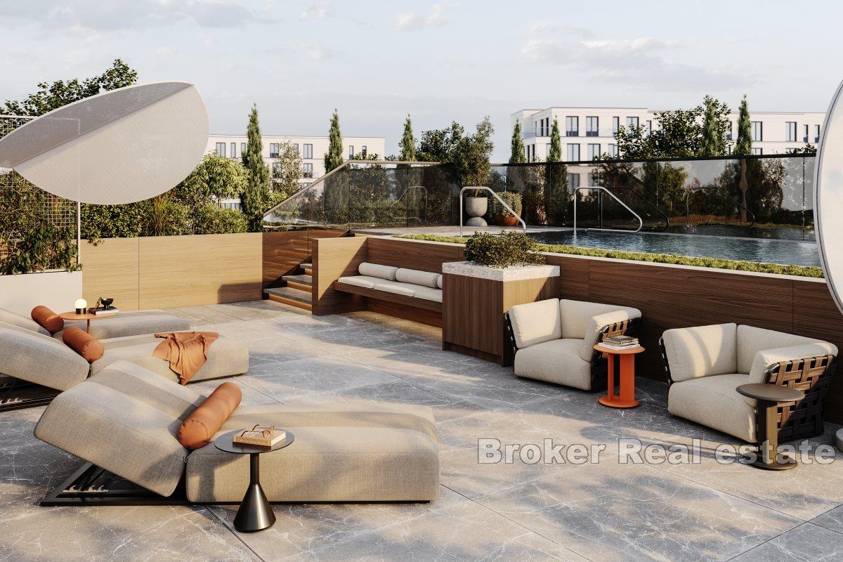 Nově postavené apartmány s výhledem na moře