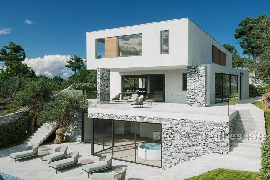 Neu gebaute Villa mit Meerblick