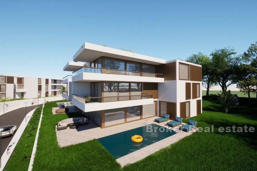 Komplex av bostadshus nära Split