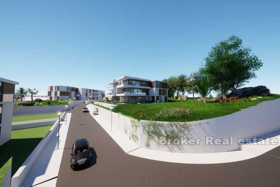 Komplex av bostadshus nära Split